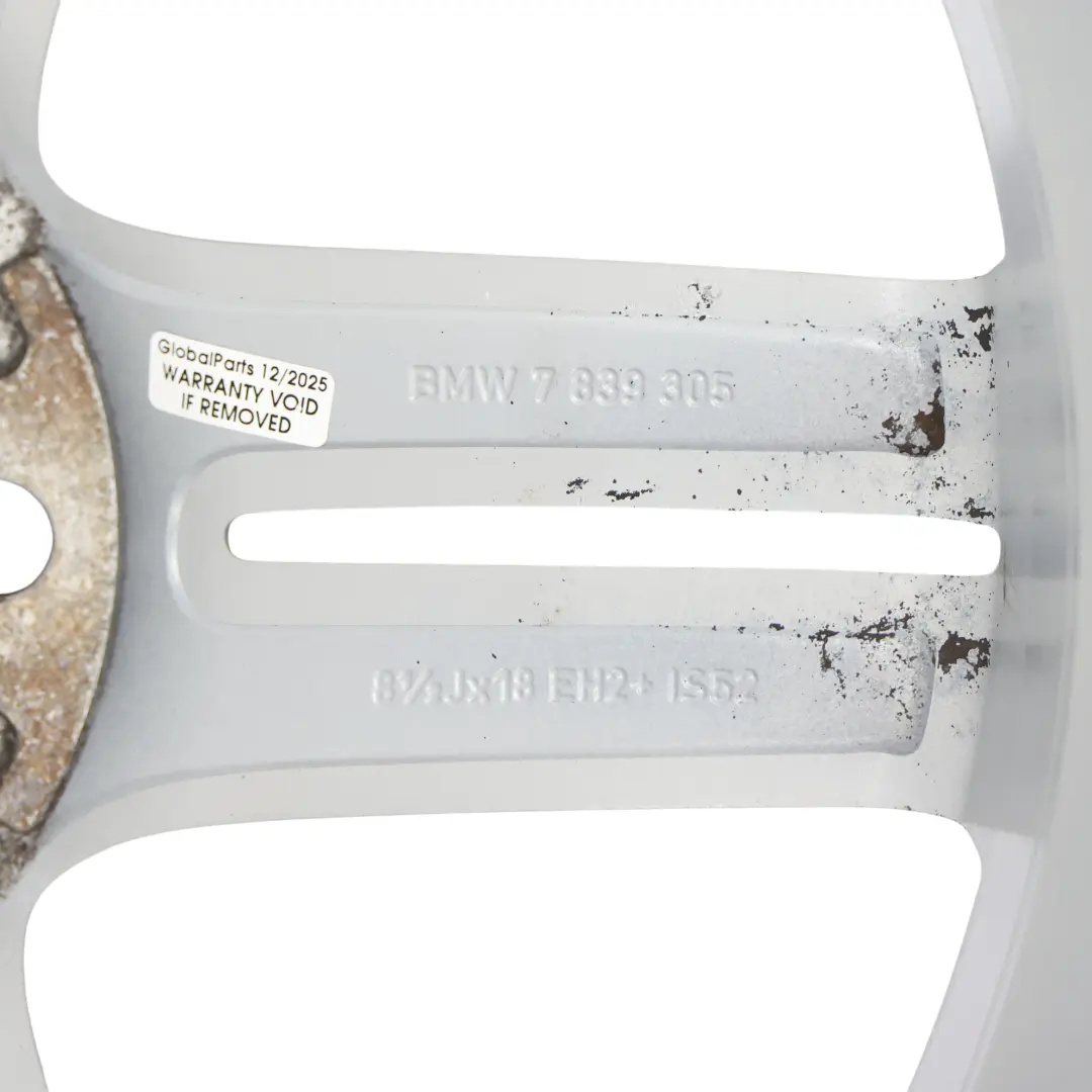 BMW 1 Series E81 E87 Rear Alloy Wheel Rim 18" 8,5J M Double Spoke 208 - SKU 7839305-1 - Part number 7839305