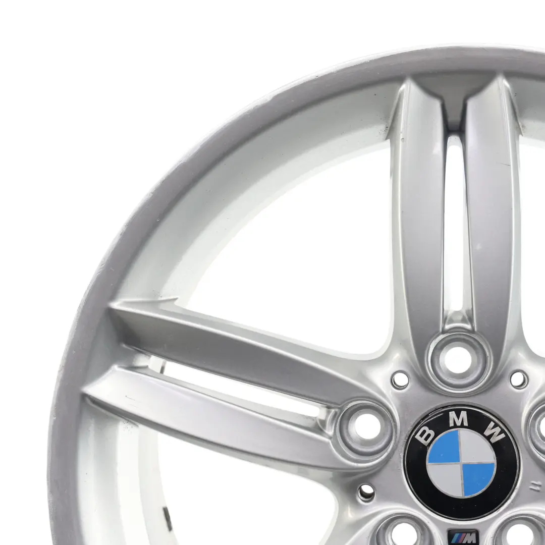 BMW E81 E87 Jante Arrière Alliage Argentée 18" 8,5J ET:52 À Double Rayon - SKU 7839305-7 - Numéro de pièce 7839305