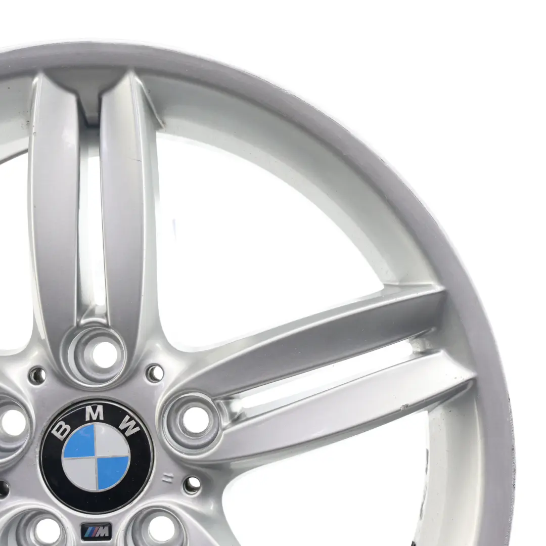 BMW E81 E87 Jante Arrière Alliage Argentée 18" 8,5J ET:52 À Double Rayon - SKU 7839305-7 - Numéro de pièce 7839305