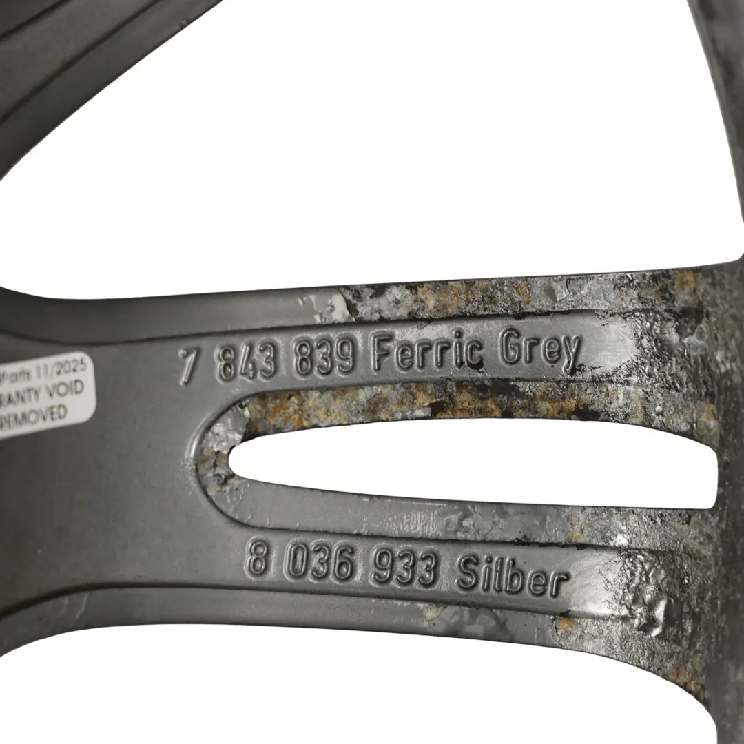 BMW E90 E91 E92 Felga Aluminiowa 18" ET:34 8J - SKU 7843839-2 - Numer Części 7843839