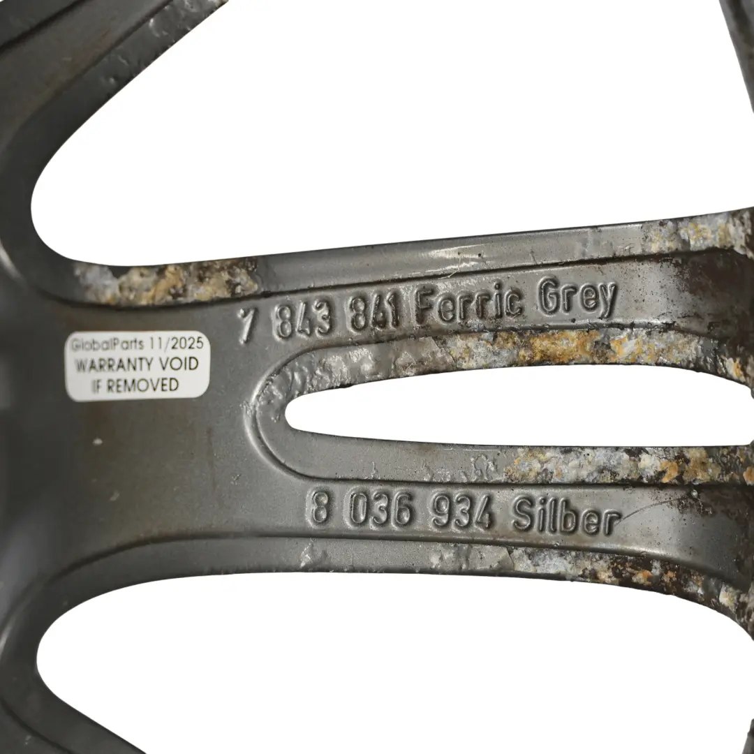 Ferricgrey Jante Roue Avant Alliage 18" ET:37 8.5J M Spider Spoke 193 pour BMW E90 à propos du numéro de pièce 7843841 BMW E90 Ferricgrey Jante Roue Avant Alliage 18" ET:37 8.5J M Spider Spoke 193 - SKU 7843841-2 - Numéro de pièce 7843841