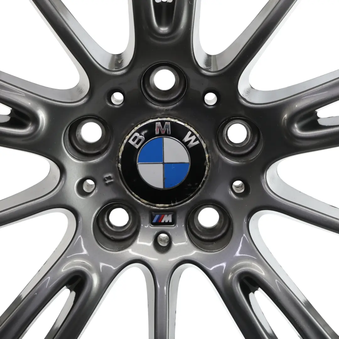 Ferricgrey Hinterradfelge 18" ET:37 8.5J M Spider Speiche 193 für BMW E90 E91 mit Teilenummer 7843841 BMW E90 E91 Ferricgrey Hinterradfelge 18" ET:37 8.5J M Spider Speiche 193 - SKU 7843841-2 - Teilenummer 7843841