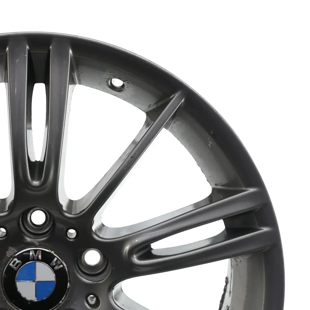Ferricgrey Rear Alloy Wheel Rim 18" ET:37 8.5J M Spider Spoke 193 to BMW E90 E91 with Part number 7843841 BMW E90 E91 Ferricgrey Rear Alloy Wheel Rim 18" ET:37 8.5J M Spider Spoke 193 - SKU 7843841-6 - Part number 7843841