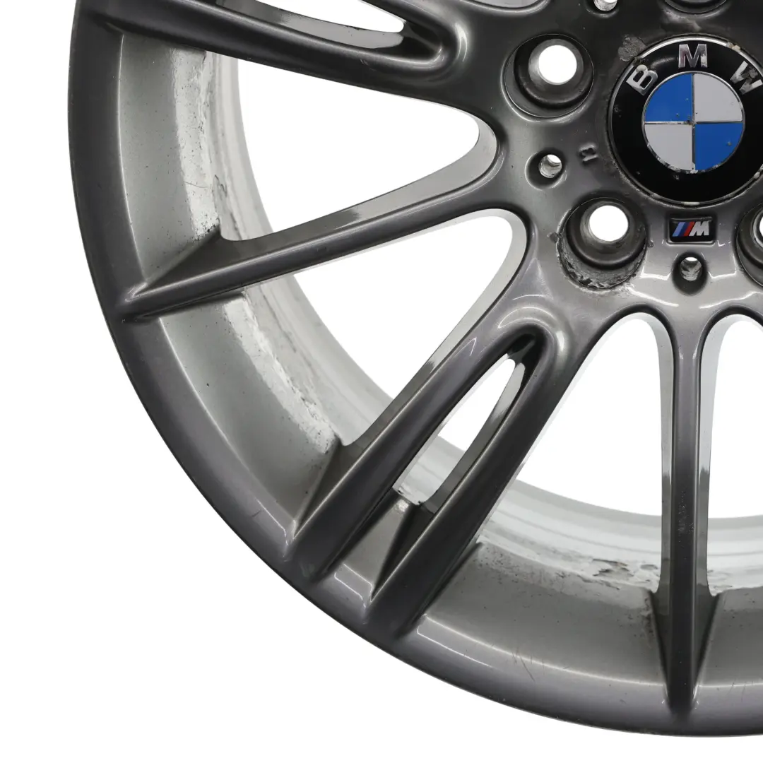 BMW E90 E91 Tylna Felga Aluminiowa Szara 18" ET:37 8.5J M Spider Spoke 193 - SKU 7843841-6 - Numer Części 7843841