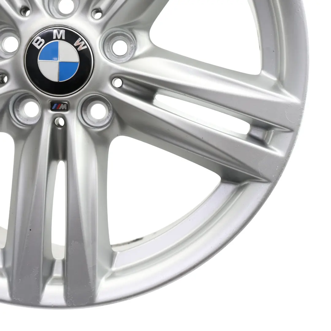 BMW F20 F21 Rear Silver Alloy Wheel Rim 18" 8J ET:52 M Star Spoke 386 - SKU 7845853-10 - Part number 7845853