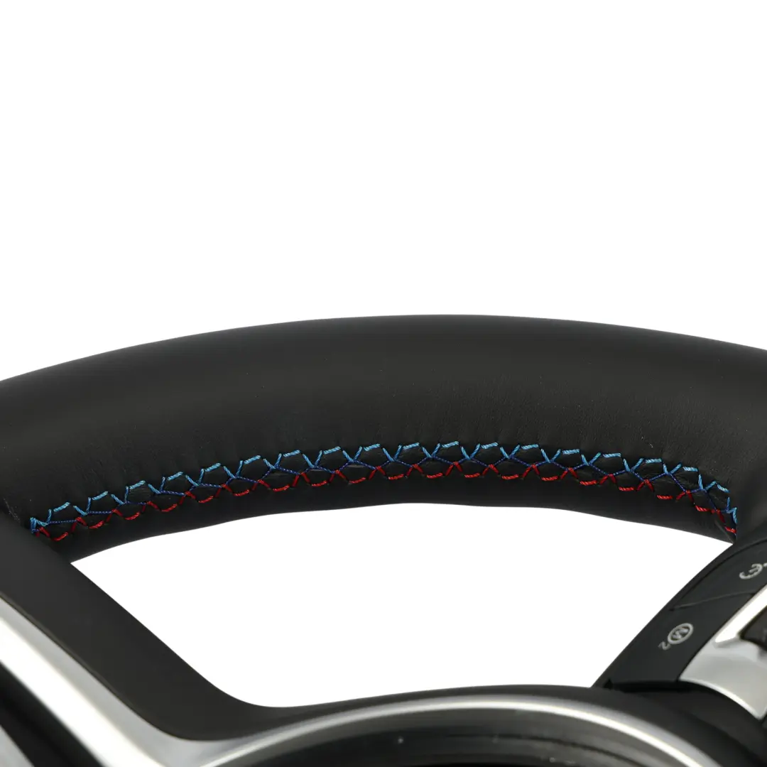 Leather M Sport Heated Steering Wheel to BMW F80 M3 F82 F83 M4 F87 M2 NEW Black with Part number 7847607 BMW F80 M3 F82 F83 M4 F87 M2 NEW Black Leather M Sport Heated Steering Wheel - SKU 7847607-1 - Part number 7847607