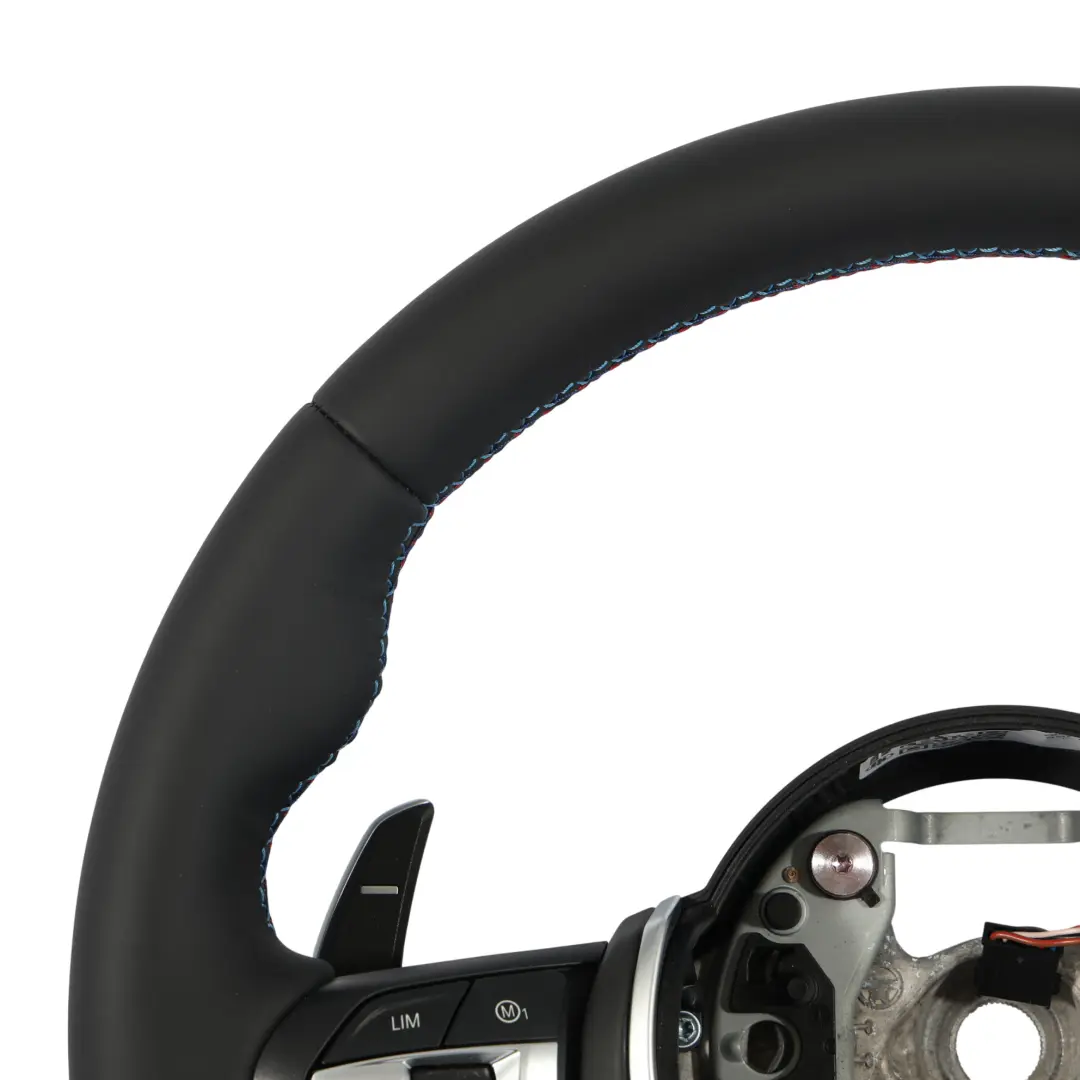 NEU Schwarz Leder Sport Sportlenkrad Schaltwippen Beheizt für BMW F80 M3 F82 M4 F87 mit Teilenummer 7847607 BMW F80 M3 F82 M4 F87 NEU Schwarz Leder Sport Sportlenkrad Schaltwippen Beheizt - SKU 7847607-1 - Teilenummer 7847607