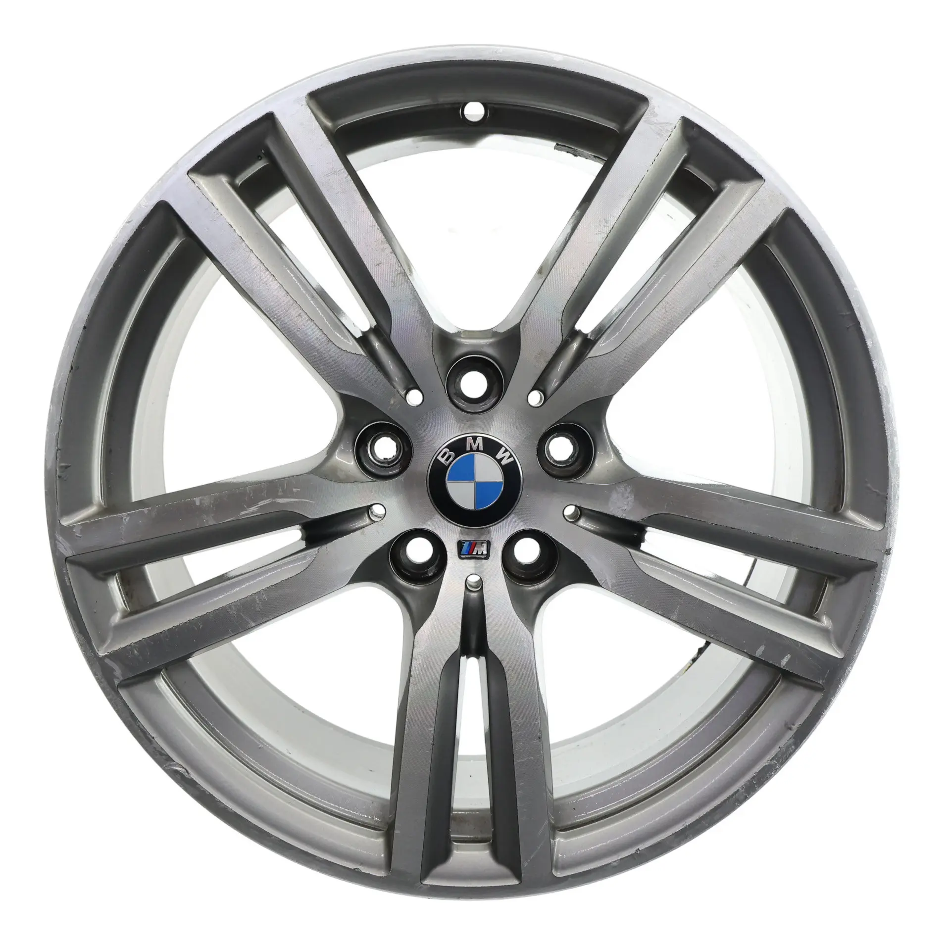BMW F45 F46 Cerchio lega grigio ferrico 18" M doppie razze 486 ET:57 8J 7848602