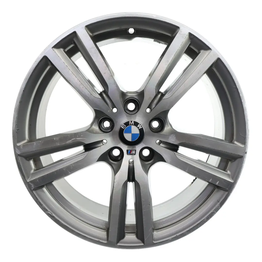 Cerchio lega grigio ferrico 18" M doppie razze 486 ET:57 8J per BMW F45 F46 con numero di parte 7848602 BMW F45 F46 Cerchio lega grigio ferrico 18" M doppie razze 486 ET:57 8J - SKU 7848602-1 - Numero di parte 7848602