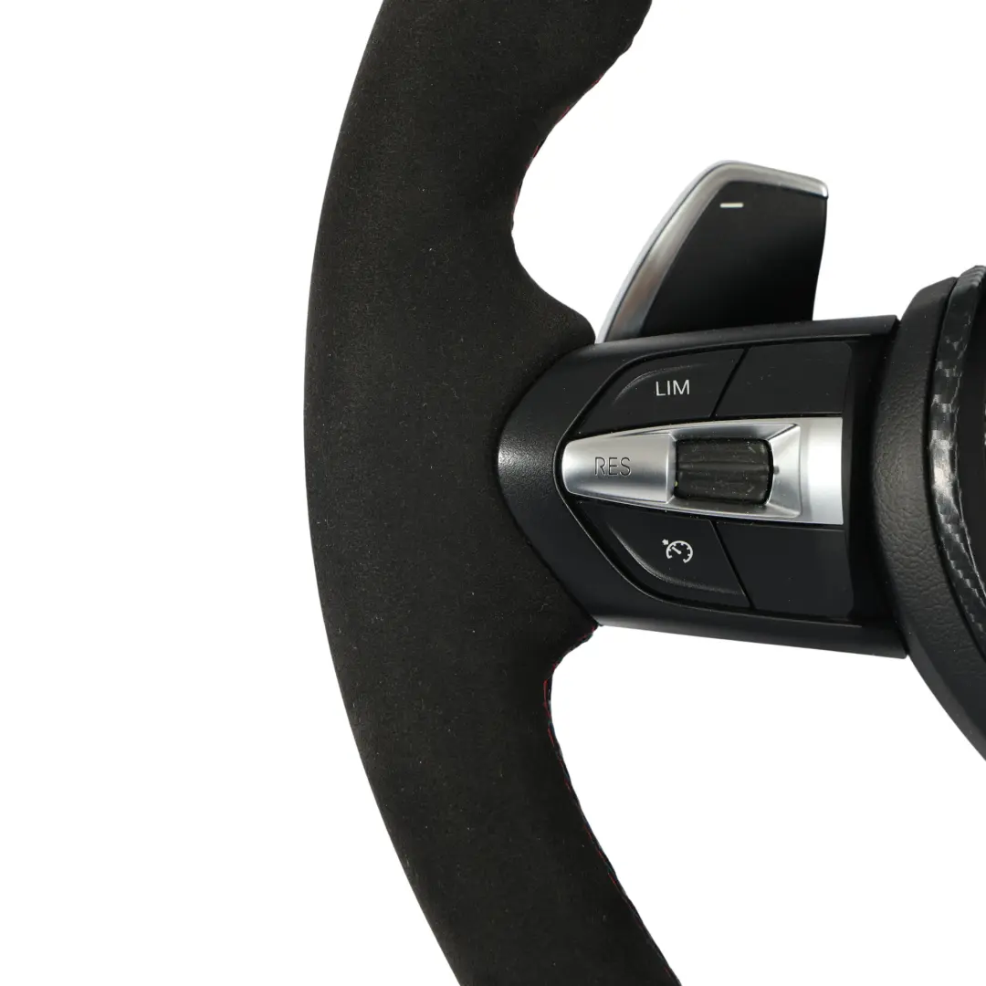 Steering Wheel BMW F20 F21 LCI F30 F31 F32 F33 M Sport Alcantara Paddle Shift to with Part number 7850403 Steering Wheel BMW F20 F21 LCI F30 F31 F32 F33 M Sport Alcantara Paddle Shift - SKU 7850403-10 - Part number 7850403