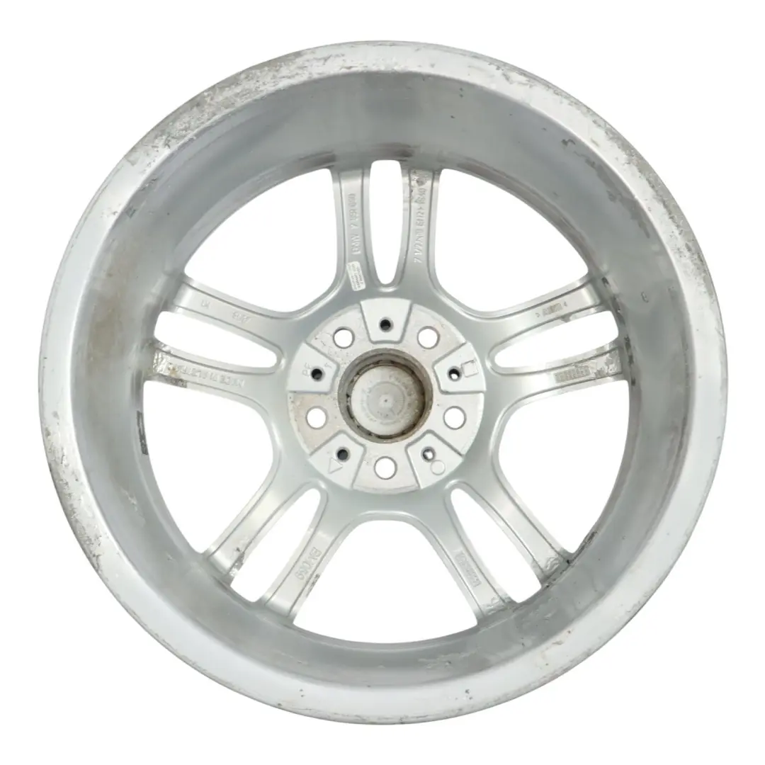 BMW E81 E87 Jante Avant Argentee en Alu 18" M a Double Rayons 261 7,5J - SKU 7891050-1 - Numéro de pièce 7891050