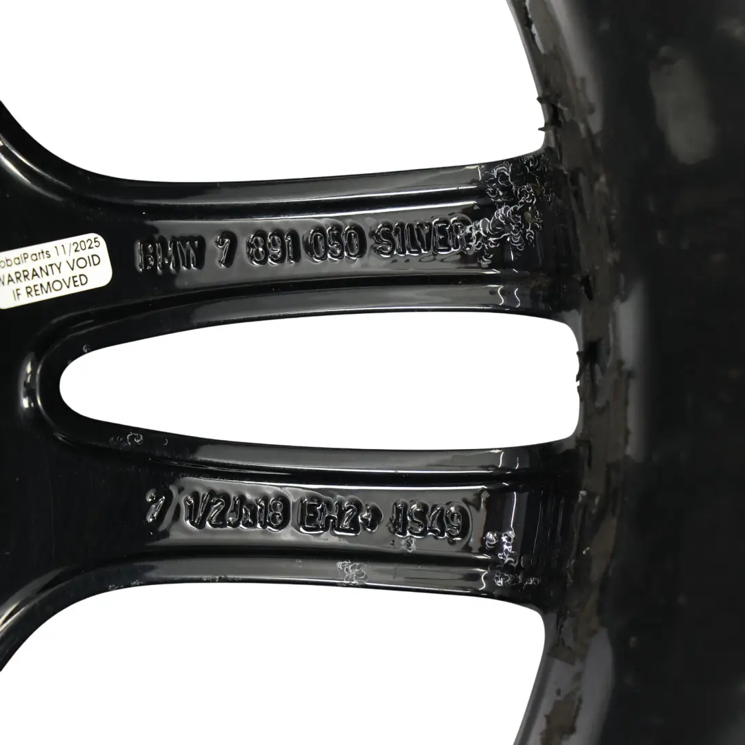  LlantaBMW E81 E87 Aleacion Delantera Negra 18" M Doble Radio 261 7,5J - SKU 7891050-3 - Número de pieza 7891050