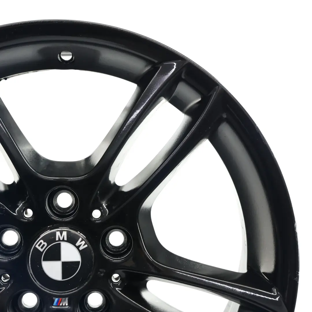 Przednia Czarna Alufelga 18" M Double Spoke 261 7,5J do BMW E81 E87 o numerze 7891050 BMW E81 E87 Przednia Czarna Alufelga 18" M Double Spoke 261 7,5J - SKU 7891050-3 - Numer Części 7891050
