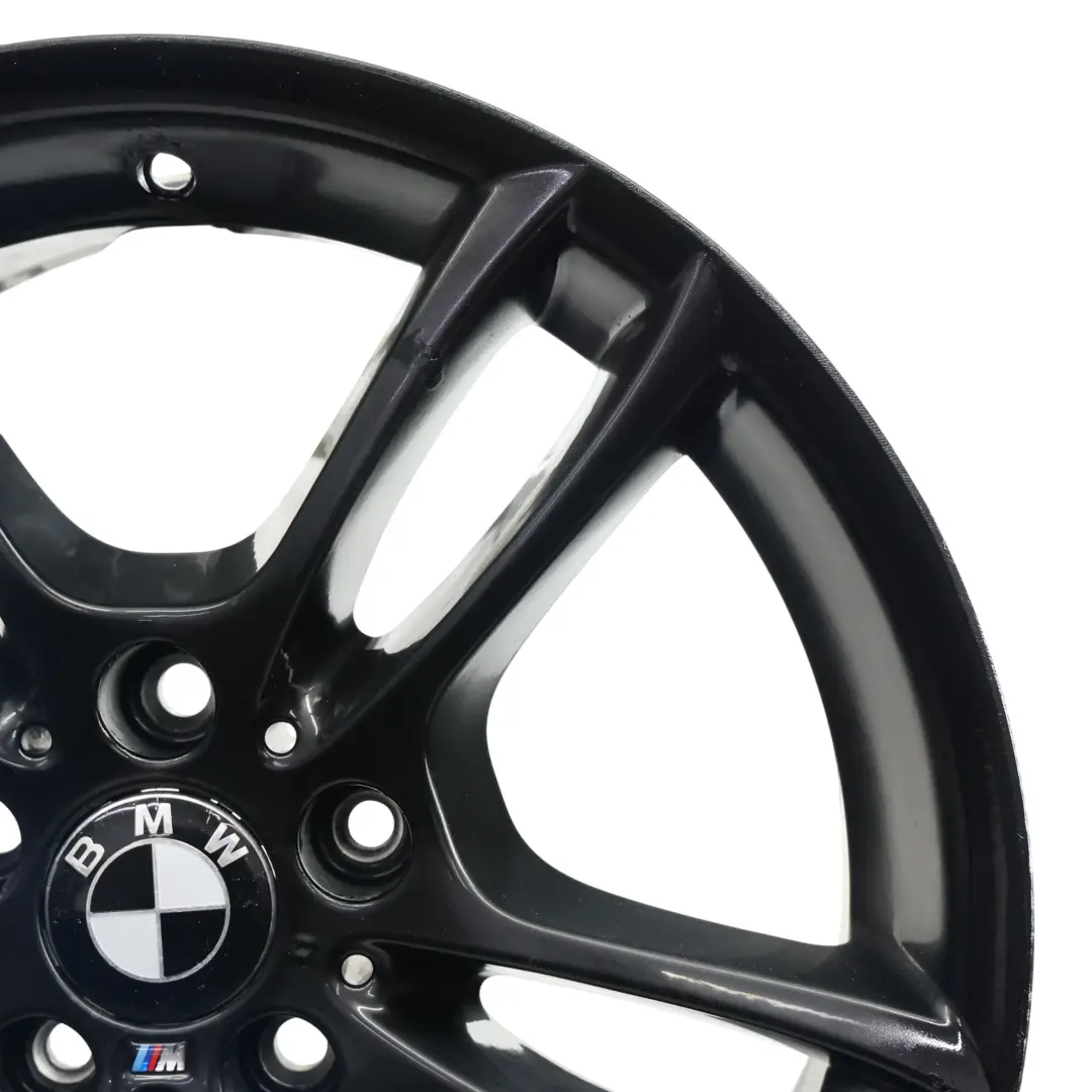 Rim BMW E81 E82 E87 Black Rear Alloy 18" M Double Spoke 261 8,5J to Wheel with Part number 7891051 Wheel Rim BMW E81 E82 E87 Black Rear Alloy 18" M Double Spoke 261 8,5J - SKU 7891051-4 - Part number 7891051