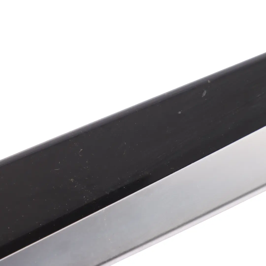 BMW F10 F11 Rear Door Trim Strip Cover Right O/S Pianolack Black - SKU 7974730 - Part number 7974730