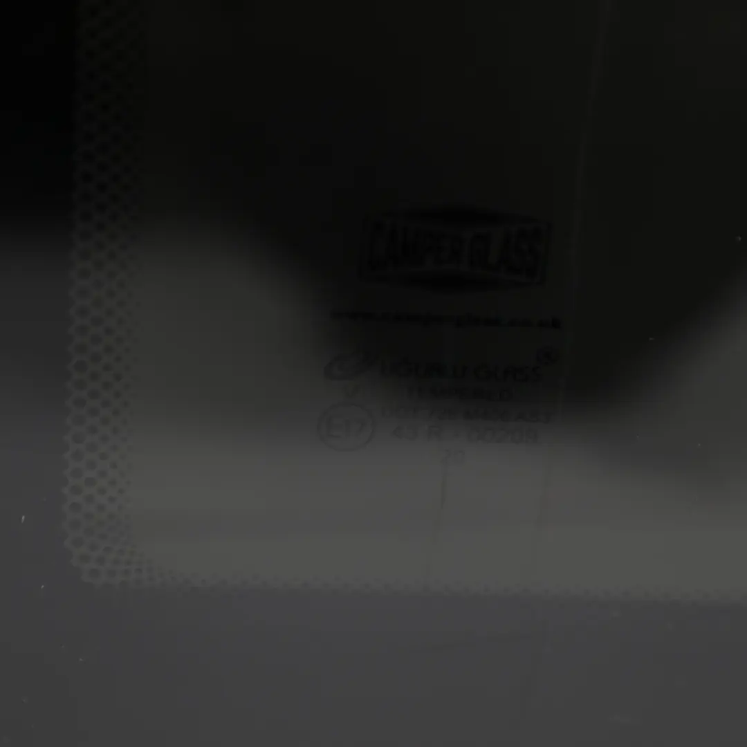 Window Glass Sliding Side Door Camper Glass AS2 Rear Left N/S to VW Transporter T5 with Part number 7E0843107BD VW Transporter T5 Window Glass Sliding Side Door Camper Glass AS2 Rear Left N/S - SKU 7H0845301J-1 - Part number 7E0843107BD