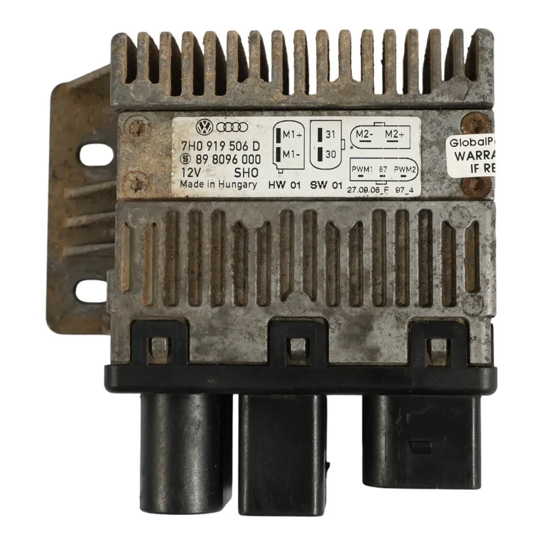 Motorkühlung Kühlerlüfter Steuergerät Modul für VW Transporter T5 mit Teilenummer 7H0919506D VW Transporter T5 Motorkühlung Kühlerlüfter Steuergerät Modul - SKU 7H0919506D - Teilenummer 7H0919506D