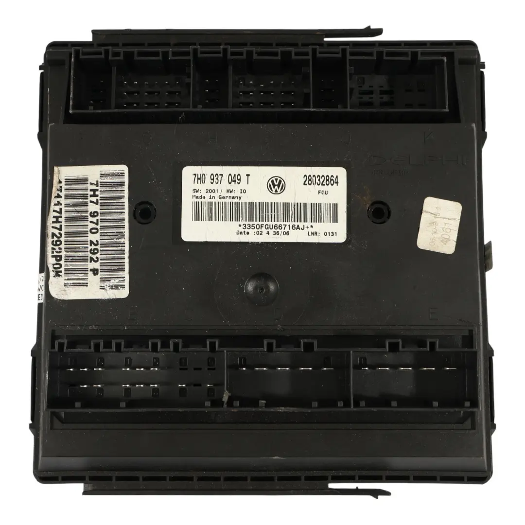 VW Volkswagen Transporter T5 Comfort Modulo Corpo BCM 7H0937049T - SKU 7H7970292P - Numero di parte 7H7970292P
