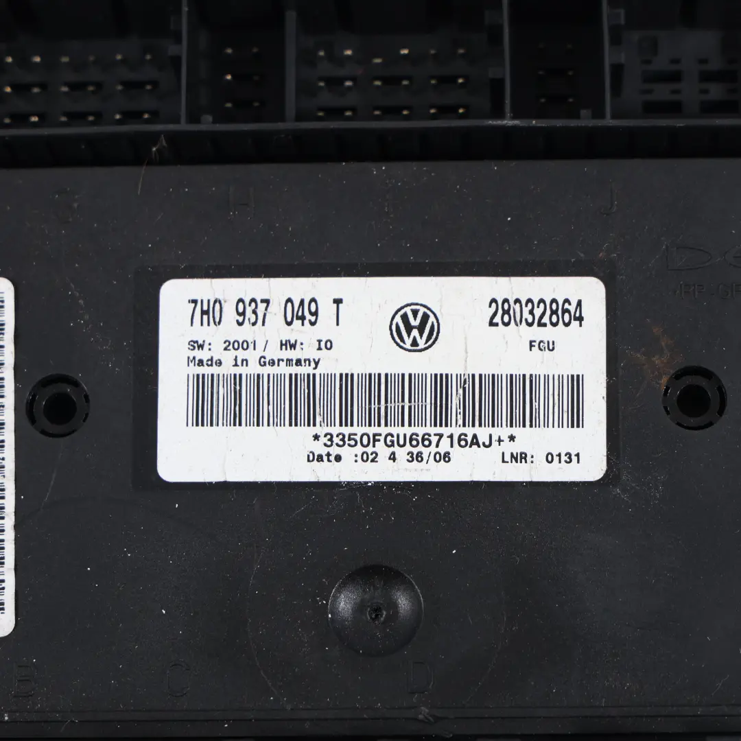 VW Volkswagen Transporter T5 Comfort Convenience Body Module BCM 7H0937049T - SKU 7H7970292P - Part number 7H7970292P