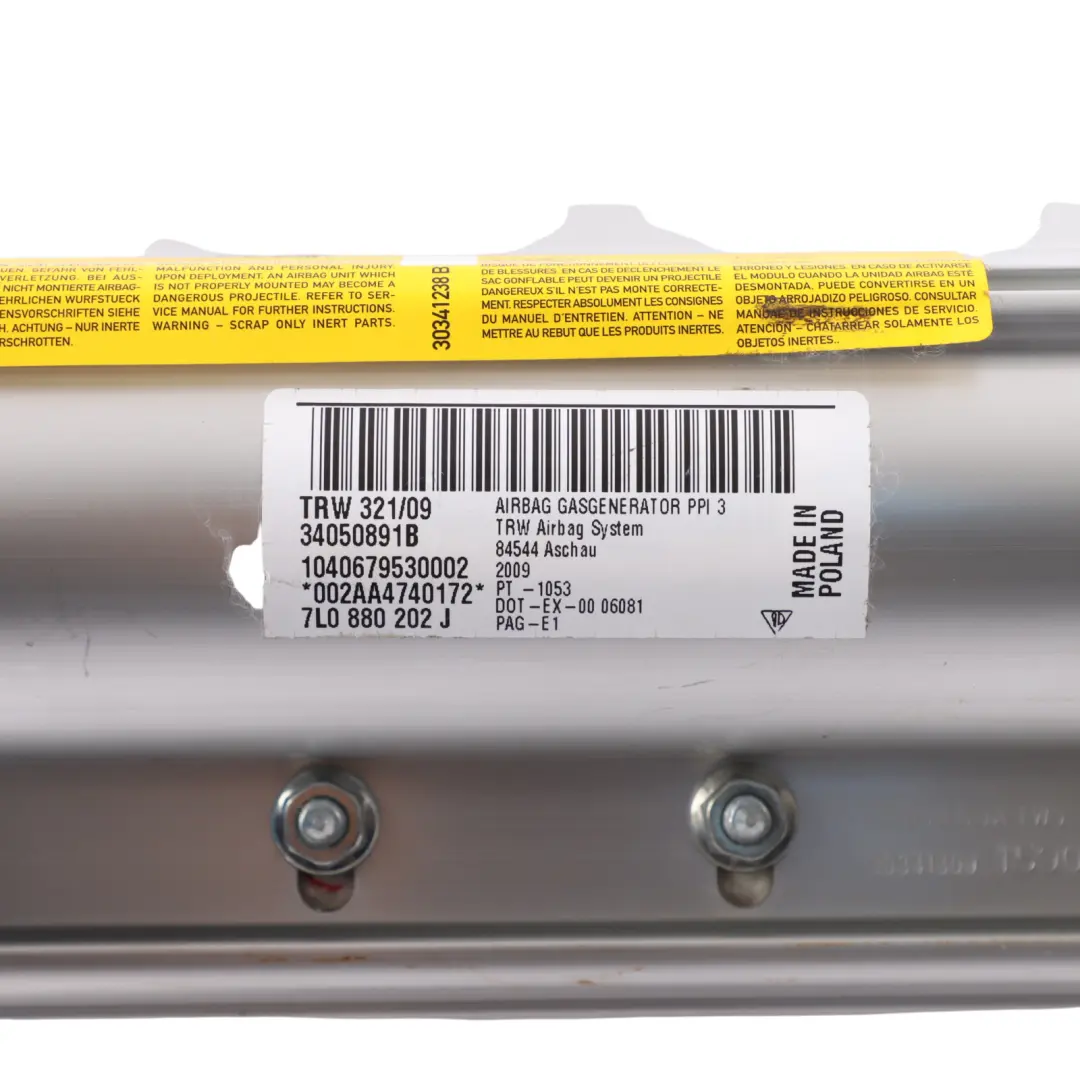 Porsche Cayenne 9PA Dashboard Air Module Passenger Side Front - SKU 7L0880202J - Part number 7L0880202J