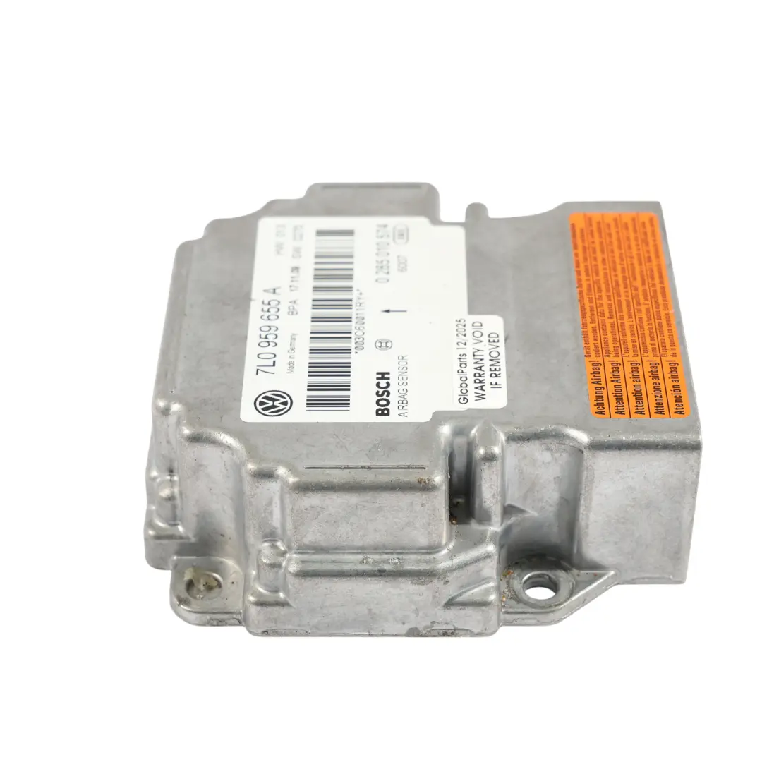 VW Volkswagen Touareg 7L Luft Modul Steuergerät Aufprall Sensor - SKU 7L0959655A - Teilenummer 7L0959655A