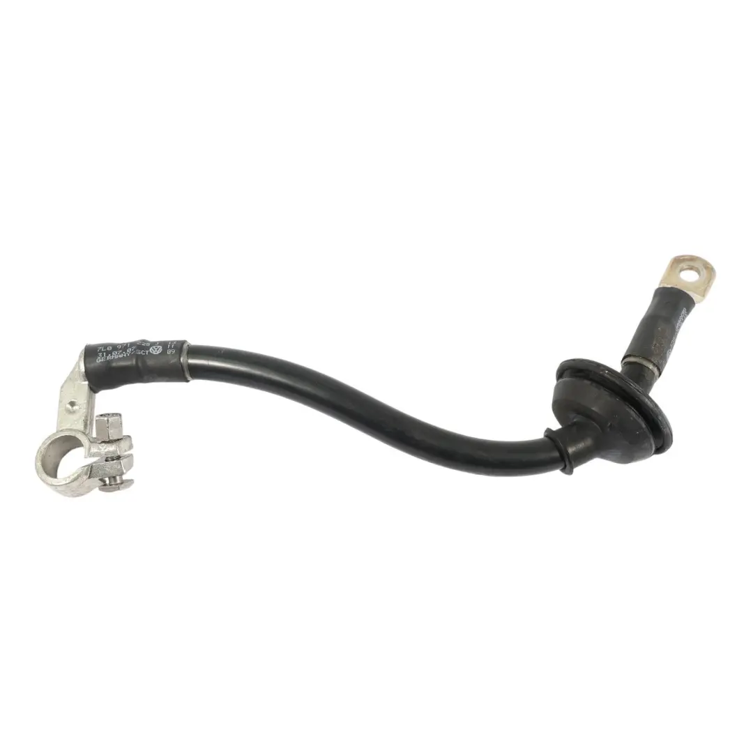 Negative Minus Pole Battery Terminal Cable to Porsche Cayenne 9PA with Part number 7L0971225J Porsche Cayenne 9PA Negative Minus Pole Battery Terminal Cable - SKU 7L0971225J - Part number 7L0971225J