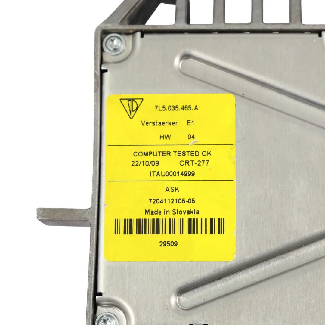 Antenne D'Antenne Amplificateur De Signal pour Porsche Cayenne 9PA à propos du numéro de pièce 7L5035465A Porsche Cayenne 9PA Antenne D'Antenne Amplificateur De Signal - SKU 7L5035465A - Numéro de pièce 7L5035465A
