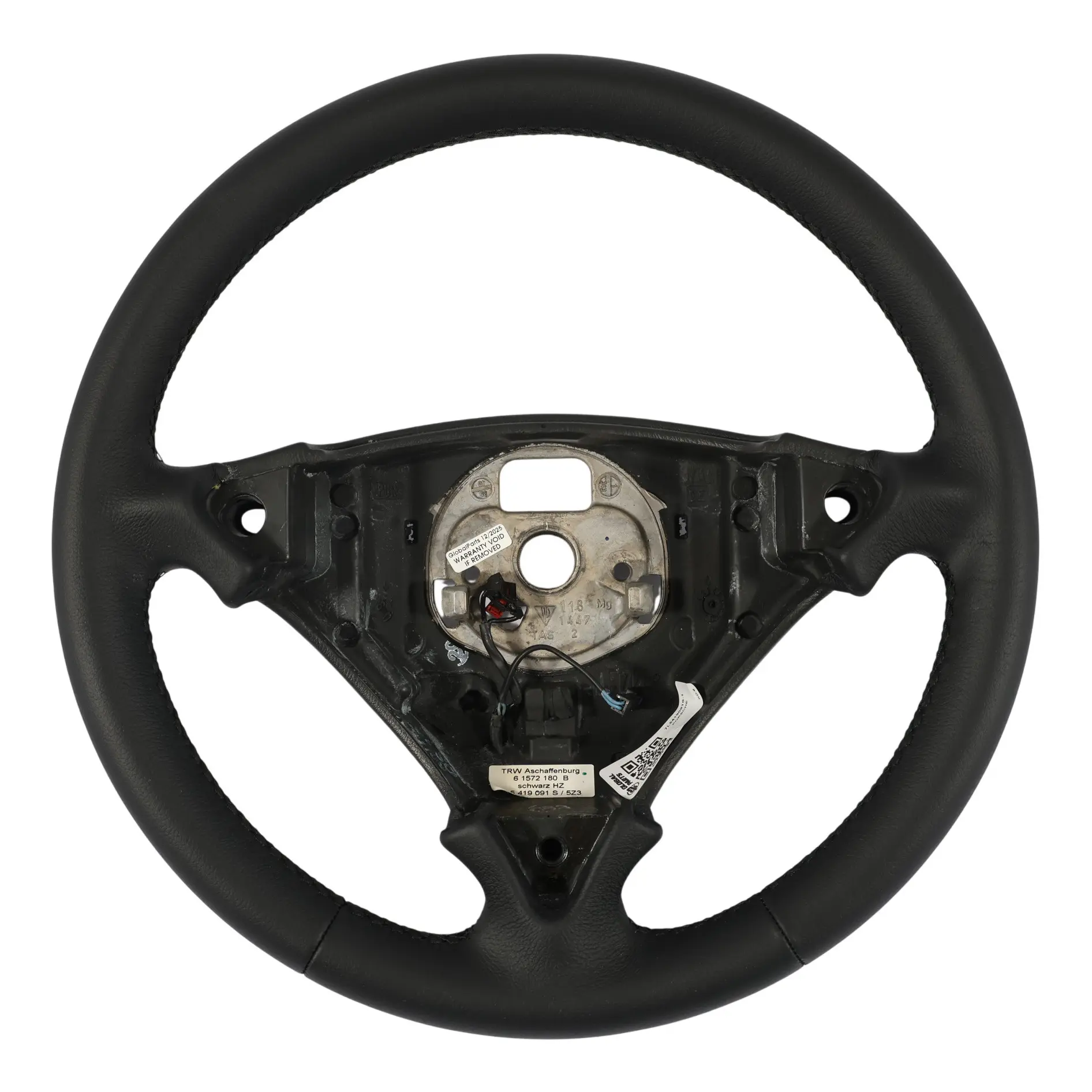 Porsche Cayenne 955 9PA Steering Wheel NEW Black Leather 7L5419091S