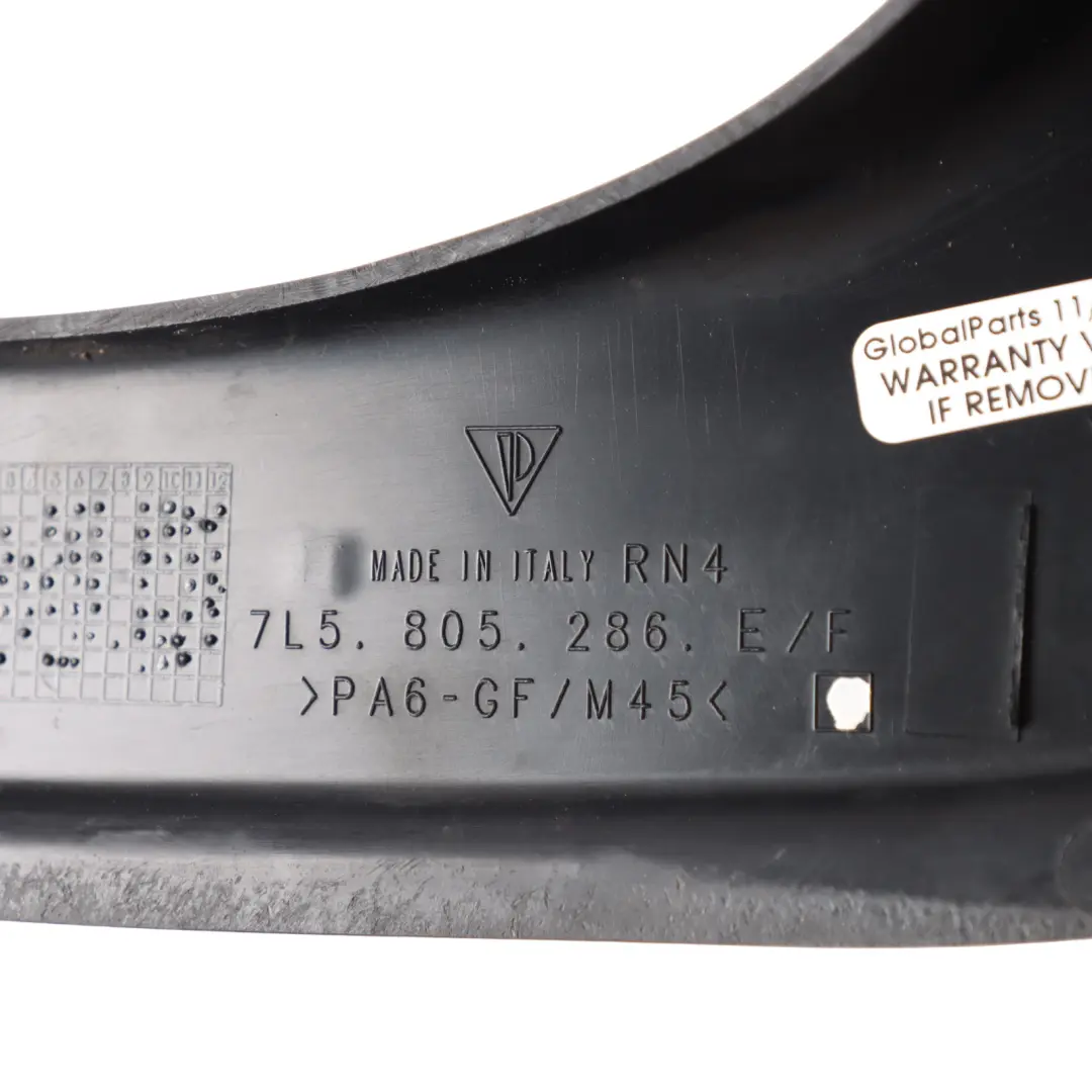 957 Engine Bay Compartment Trim Cover Panel Right O/S to Porsche Cayenne with Part number 7L5805286 Porsche Cayenne 957 Engine Bay Compartment Trim Cover Panel Right O/S - SKU 7L5805286 - Part number 7L5805286