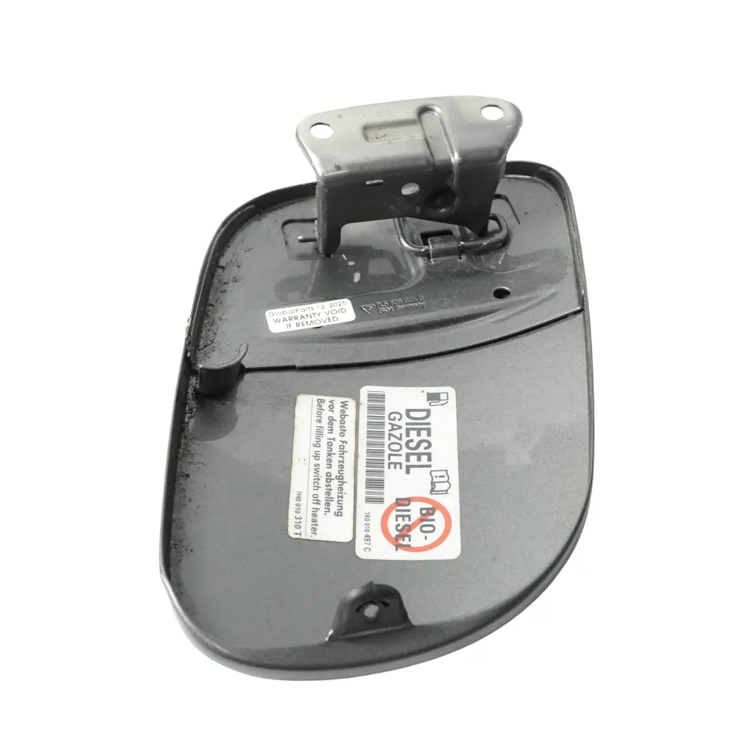 Filler Cap Cover Flap Door Meteor Grey Metallic - M7W to Porsche Cayenne 955 Fuel with Part number 7L5809905D-MET Porsche Cayenne 955 Fuel Filler Cap Cover Flap Door Meteor Grey Metallic - M7W - SKU 7L5809905D-MET - Part number 7L5809905D-MET