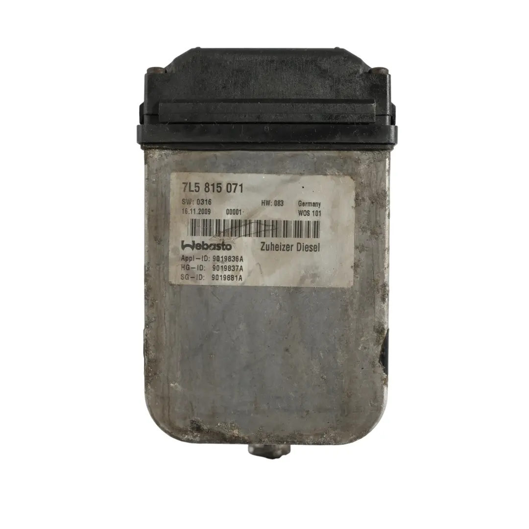 957 Ogrzewanie Postojowe Webasto 3.0 Diesel do Porsche Cayenne 9PA o numerze 7L5815071 Porsche Cayenne 9PA 957 Ogrzewanie Postojowe Webasto 3.0 Diesel - SKU 7L5815071 - Numer Części 7L5815071