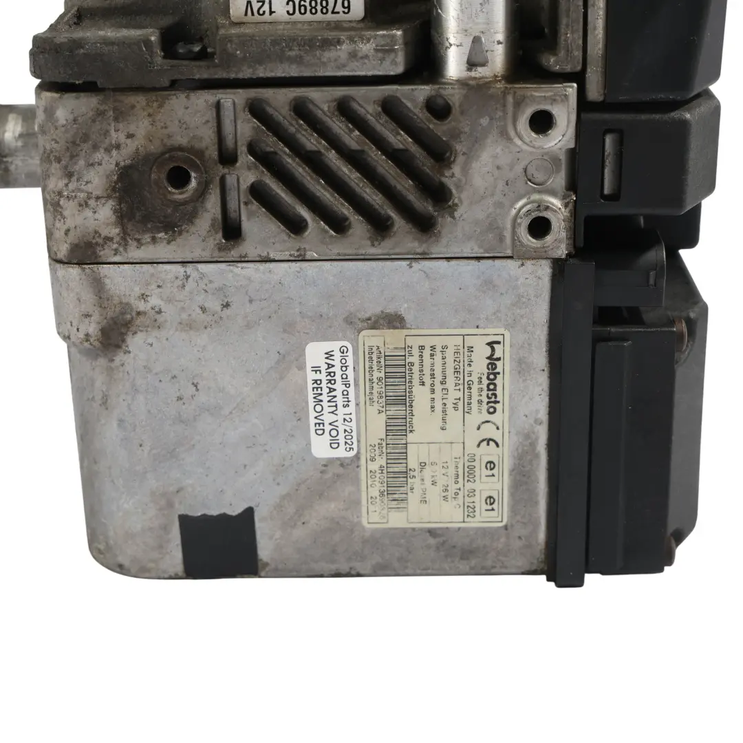 957 Webasto Auxiliary Heater Pump unit 3.0 Diesel to Porsche Cayenne 9PA with Part number 7L5815071 Porsche Cayenne 9PA 957 Webasto Auxiliary Heater Pump unit 3.0 Diesel - SKU 7L5815071 - Part number 7L5815071