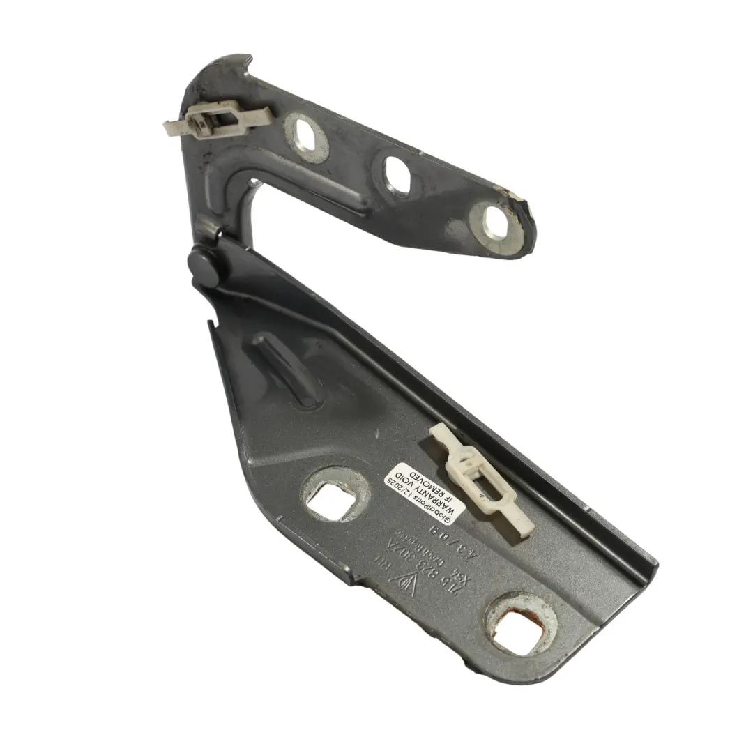 Hood Hinge Bonnet Right O/S Meteor Grey Metallic M7W to Porsche Cayenne 92A Engine with Part number 7L5823302A Porsche Cayenne 92A Engine Hood Hinge Bonnet Right O/S Meteor Grey Metallic M7W - SKU 7L5823302A-MET - Part number 7L5823302A