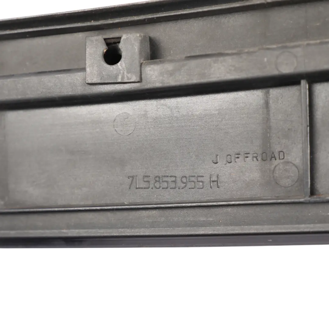 Boot Lid Strip Tailgate Trim Panel Cover to Porsche Cayenne 9PA Rear with Part number 7L5853955H Porsche Cayenne 9PA Rear Boot Lid Strip Tailgate Trim Panel Cover - SKU 7L5853955H-BAB - Part number 7L5853955H