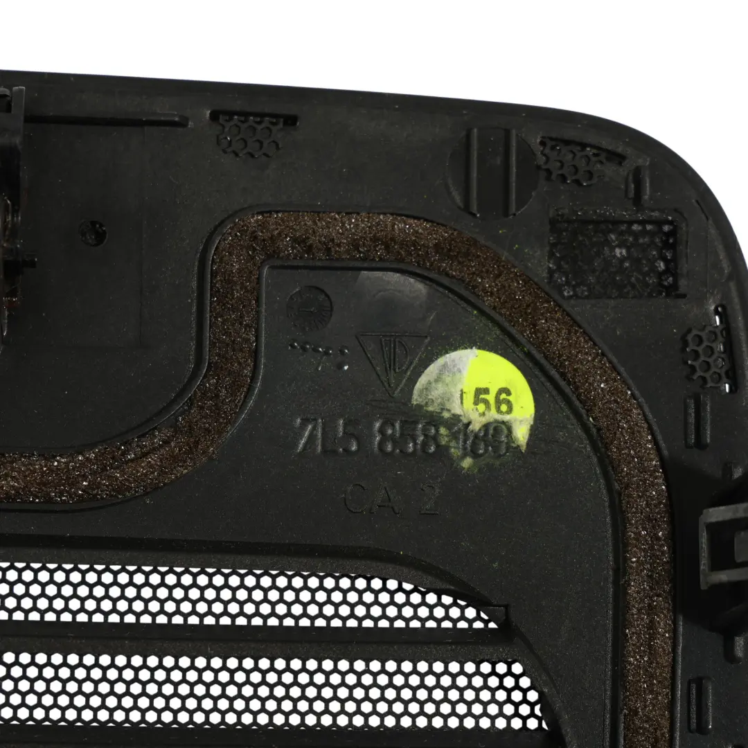 Porsche Cayenne 955 Panneau Cache Haut-Parleur Tableau Supérieur Noir - SKU 7L5858189 - Numéro de pièce 7L5858189