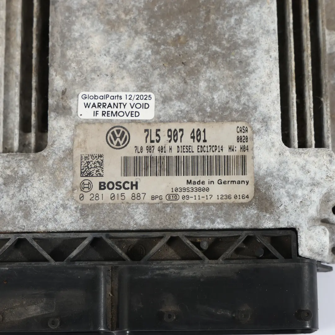 Porsche Cayenne 9PA 3.0 TDI CASA 239HP Motor Kit ECU Llave + Encendido - SKU 7L5907401-1 - Número de pieza 7L5907401