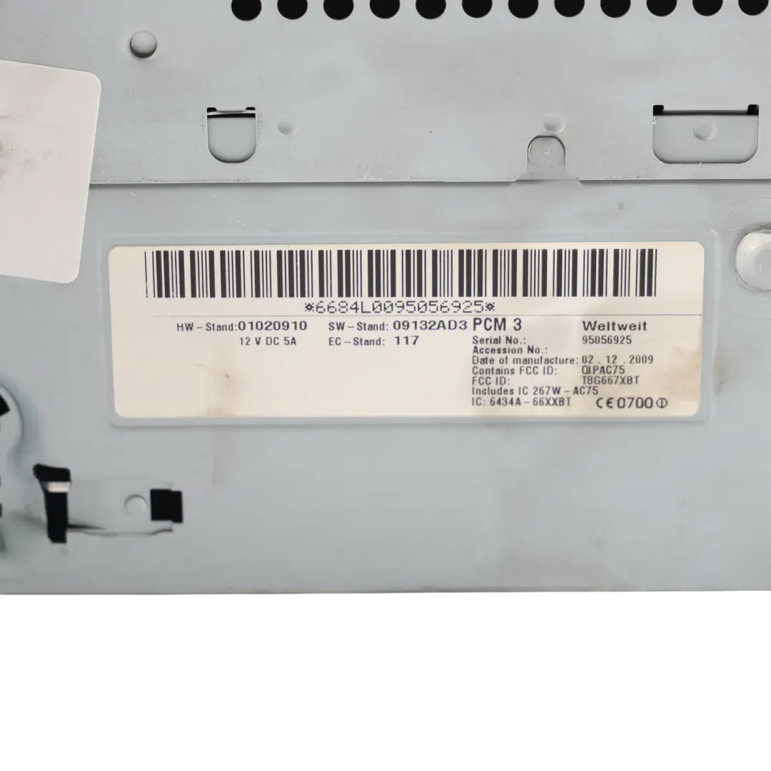 Porsche Cayenne 9PA MMI Multimedia Navigation Control Head Unit - SKU 7L5035884E - Part number 7L5035884E