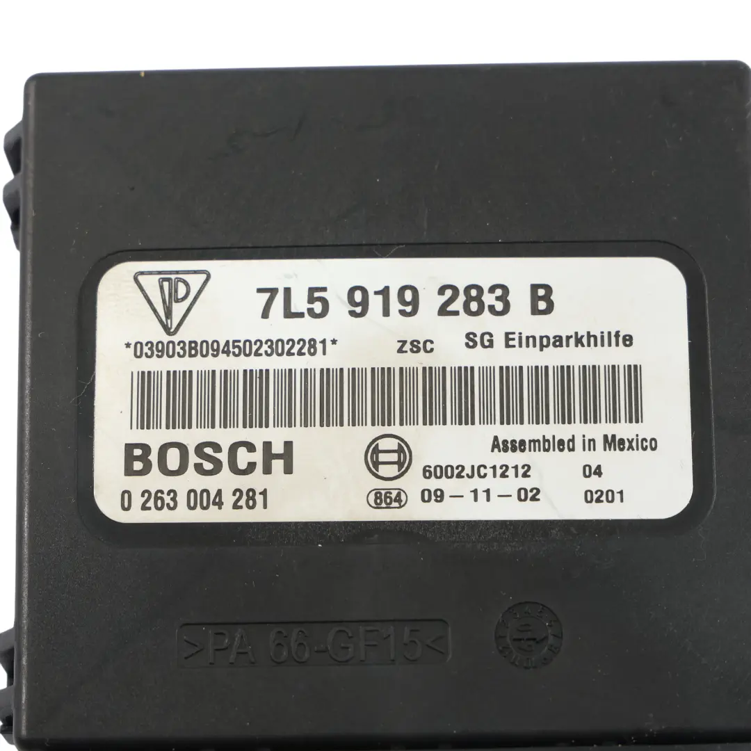 Module De Commande Du Capteur De Stationnement pour Porsche Cayenne 9PA à propos du numéro de pièce 7L5919283B Porsche Cayenne 9PA Module De Commande Du Capteur De Stationnement - SKU 7L5919283B - Numéro de pièce 7L5919283B