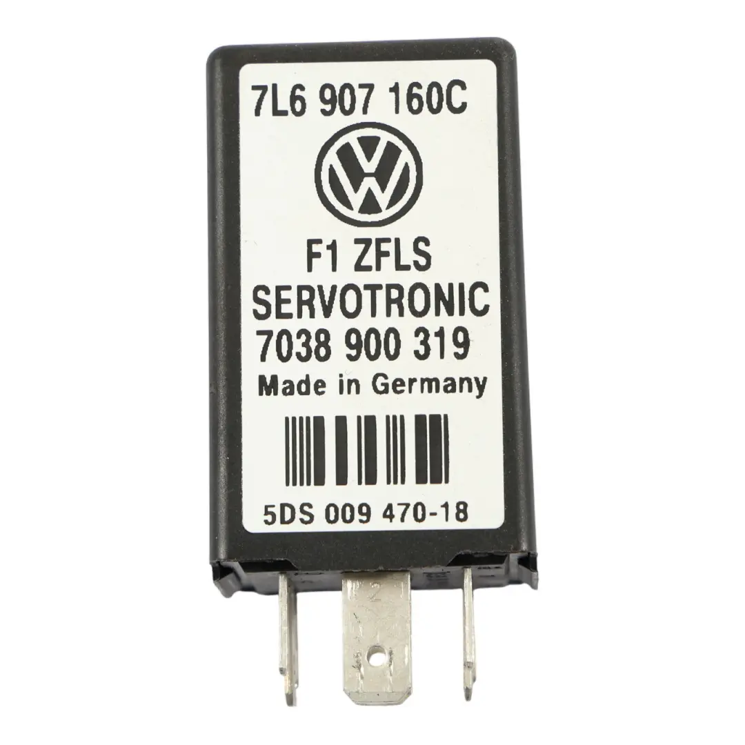 Volkswagen VW Touareg 7L Module Servotronique Unité Relais 9 Broches - SKU 7L6907160C - Numéro de pièce 7L6907160C