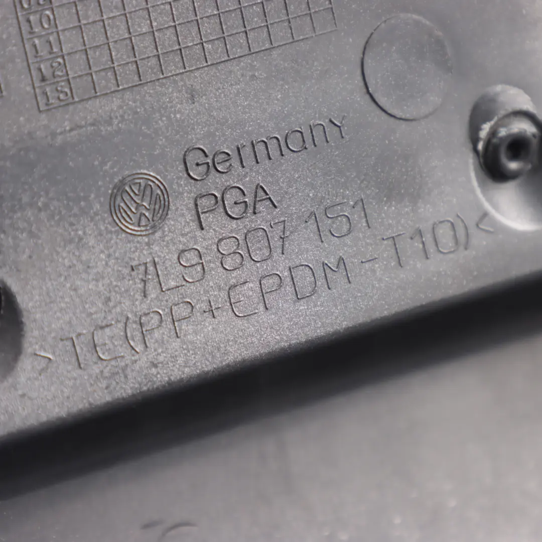 7L Rear Bumper Spoiler R Line Atacama Grey - R7P to Volkswagen Touareg with Part number 7L9807151 Volkswagen Touareg 7L Rear Bumper Spoiler R Line Atacama Grey - R7P - SKU 7L9807151-ATG - Part number 7L9807151