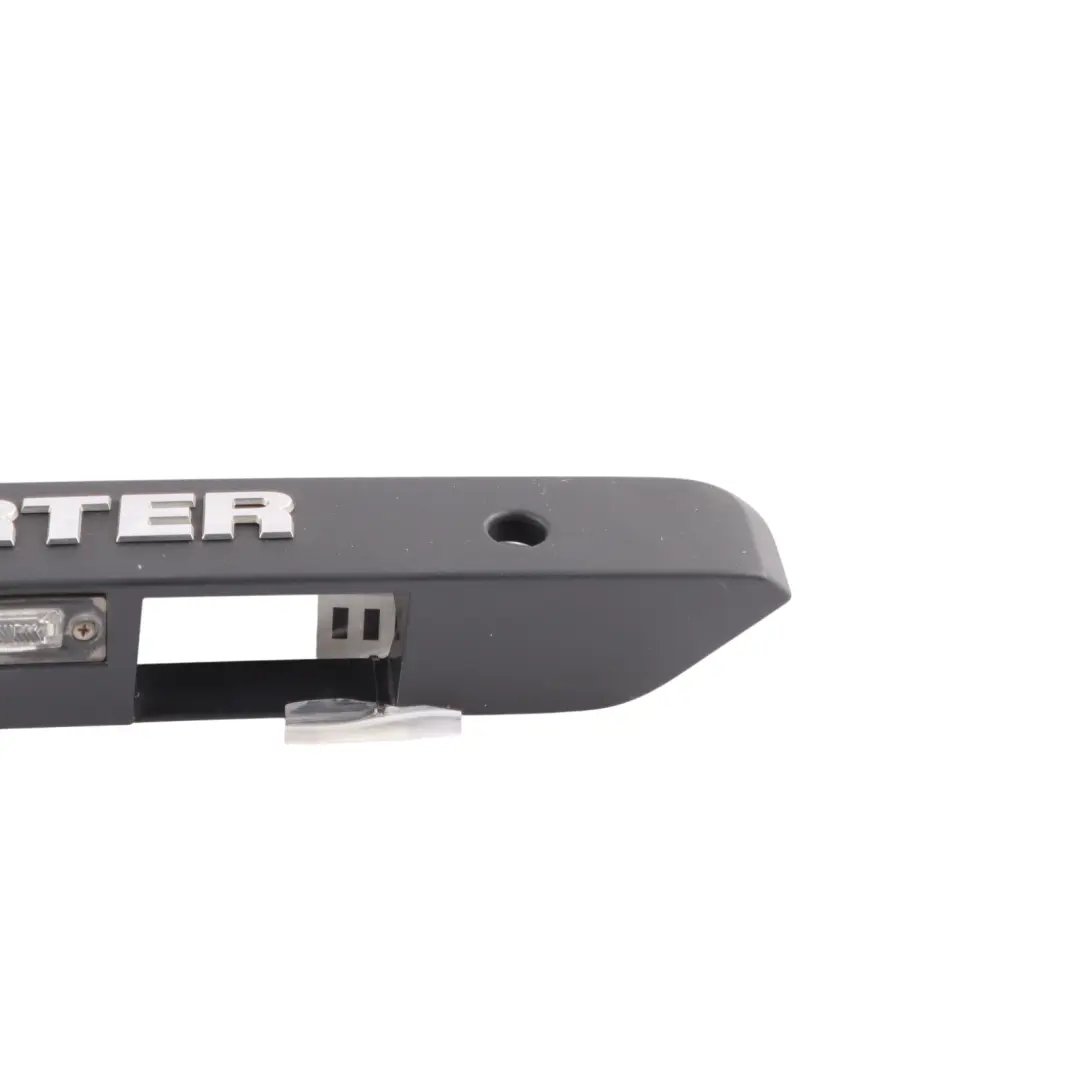 Number Plate Light Panel Surround Trim Cover to VW Transporter T6 Rear with Part number 7LA827574D VW Transporter T6 Rear Number Plate Light Panel Surround Trim Cover - SKU 7LA827574D - Part number 7LA827574D