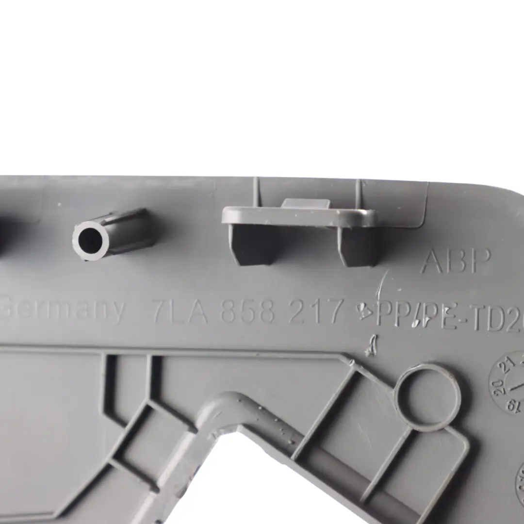 VW Transporter T6 Dashboard Side End Cover Trim Cap Left N/S Grey - SKU 7LA858217 - Part number 7LA858217