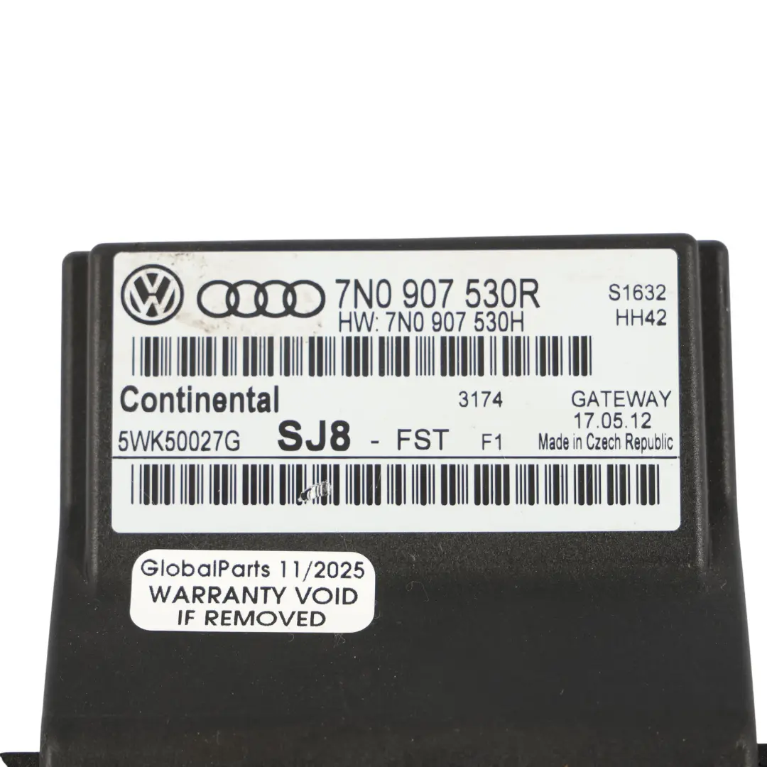 Module De Commande ECU Gateway pour VW Volkswagen Golf 6 Seat Altea 5P1 à propos du numéro de pièce 7N0907530R VW Volkswagen Golf 6 Seat Altea 5P1 Module De Commande ECU Gateway - SKU 7N0907530R - Numéro de pièce 7N0907530R