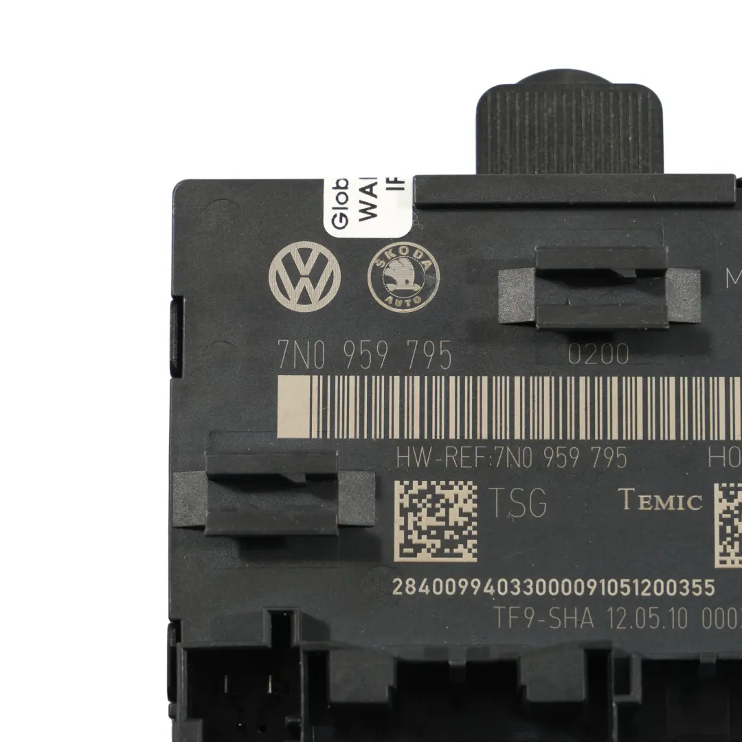 Skoda Yeti 5L Door Control Unit Module ECU Rear Left N/S - SKU 7N0959795 - Part number 7N0959795