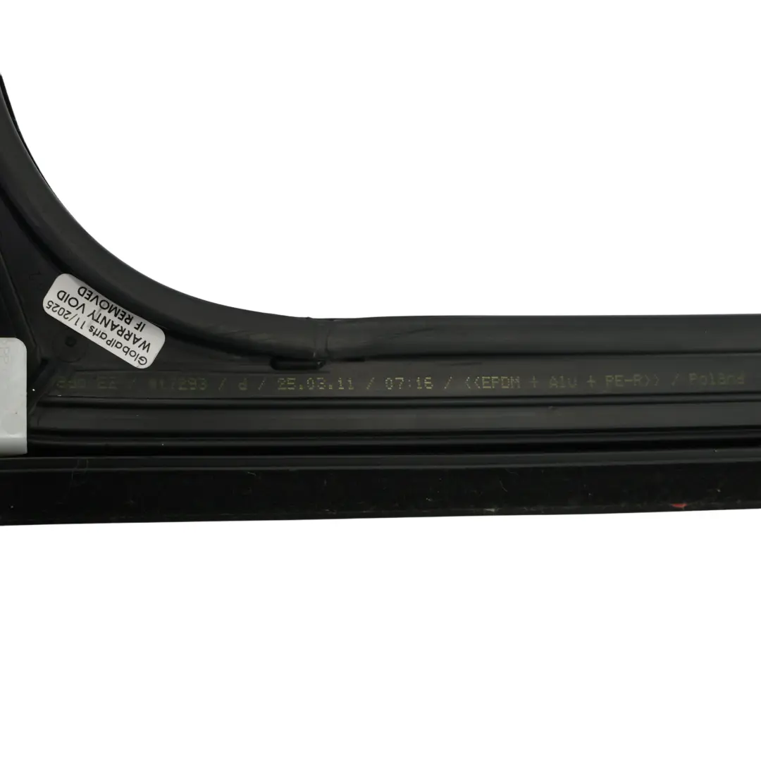 VW Volkswagen Touareg 7P Rear Door Window Guide Frame Right O/S - SKU 7P0839432L - Part number 7P0839432L