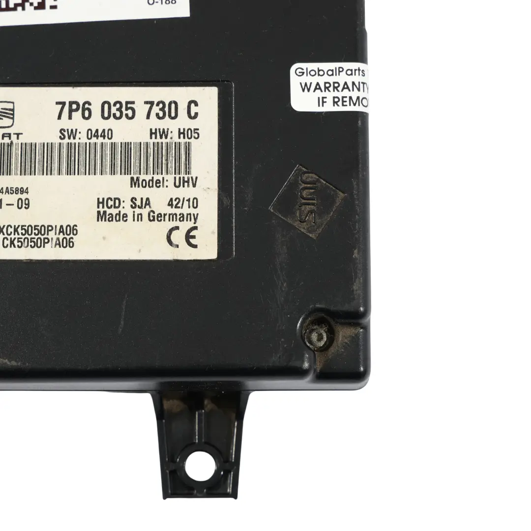 Skoda Superb Seat Ibiza 6J Bluetooth Schnittstelle Steuer Modul ECU - SKU 7P6035730C - Teilenummer 7P6035730C