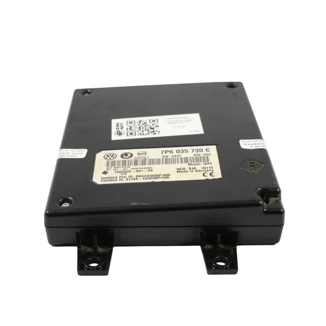 Skoda Superb Seat Ibiza 6J Bluetooth Schnittstelle Steuer Modul ECU - SKU 7P6035730C - Teilenummer 7P6035730C