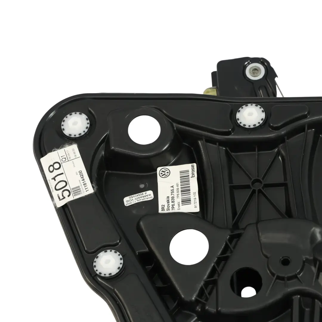 VW Volkswagen Touareg 7P Electric Window Regulator Rear Left N/S 7P6839755A - SKU 7P6839461A - Part number 7P6839461A