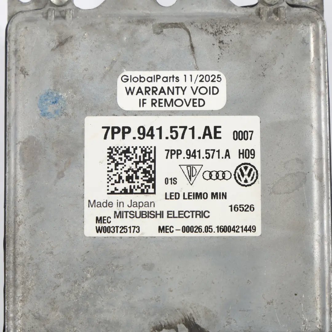 Volkswagen Polo AW Module De Commande De Ballast Électrique Phare - SKU 7PP941571AE - Numéro de pièce 7PP941571AE