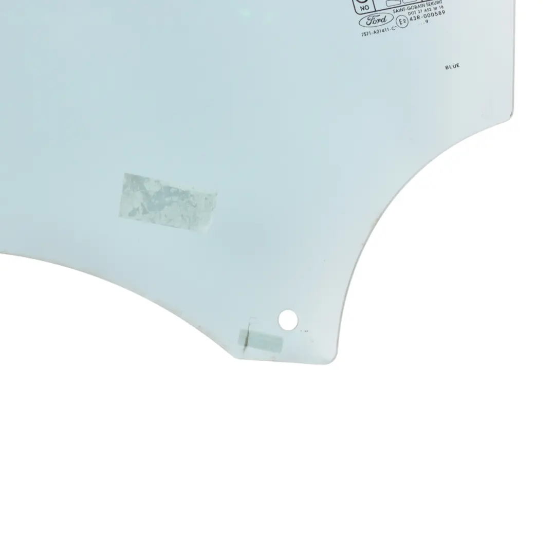 Ford Mondeo Mk4 Door Window Glass Front Left N/S Blue Glazing AS2 - SKU 7S71-A21411-CF - Part number 7S71-A21411-CF
